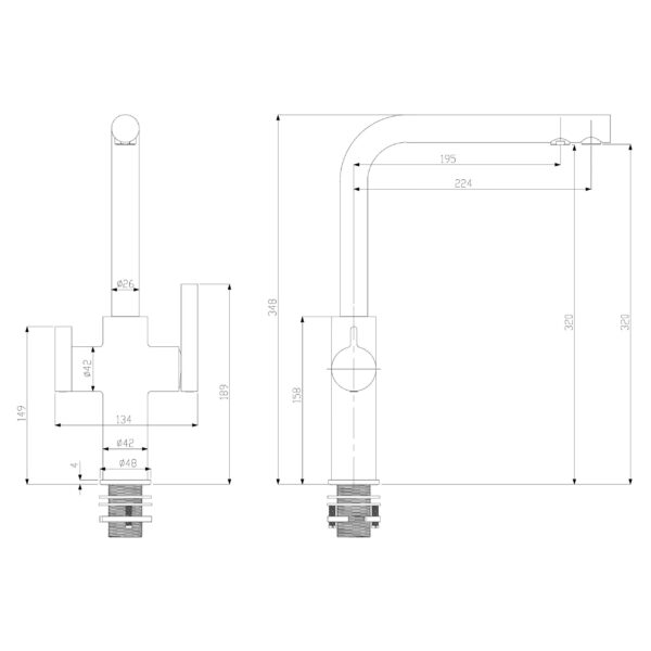 3 Wege Wasserhahn Alvito Paola Neo Schema