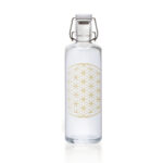 Soulbottle Flower of Life (1 Liter) Glasflasche Frontansicht