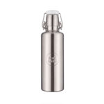 Soulbottle Steel Insulated Grey (0,6 l) Edelstahl Thermosflasche Frontansicht